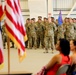 Returning Soldiers Stand in Formation