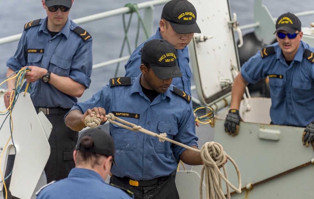 HMCS GOOSE BAY En Route to EX TRADEWINDS 2019