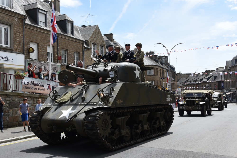 DDay75 Mortain/Hill 314 ceremony