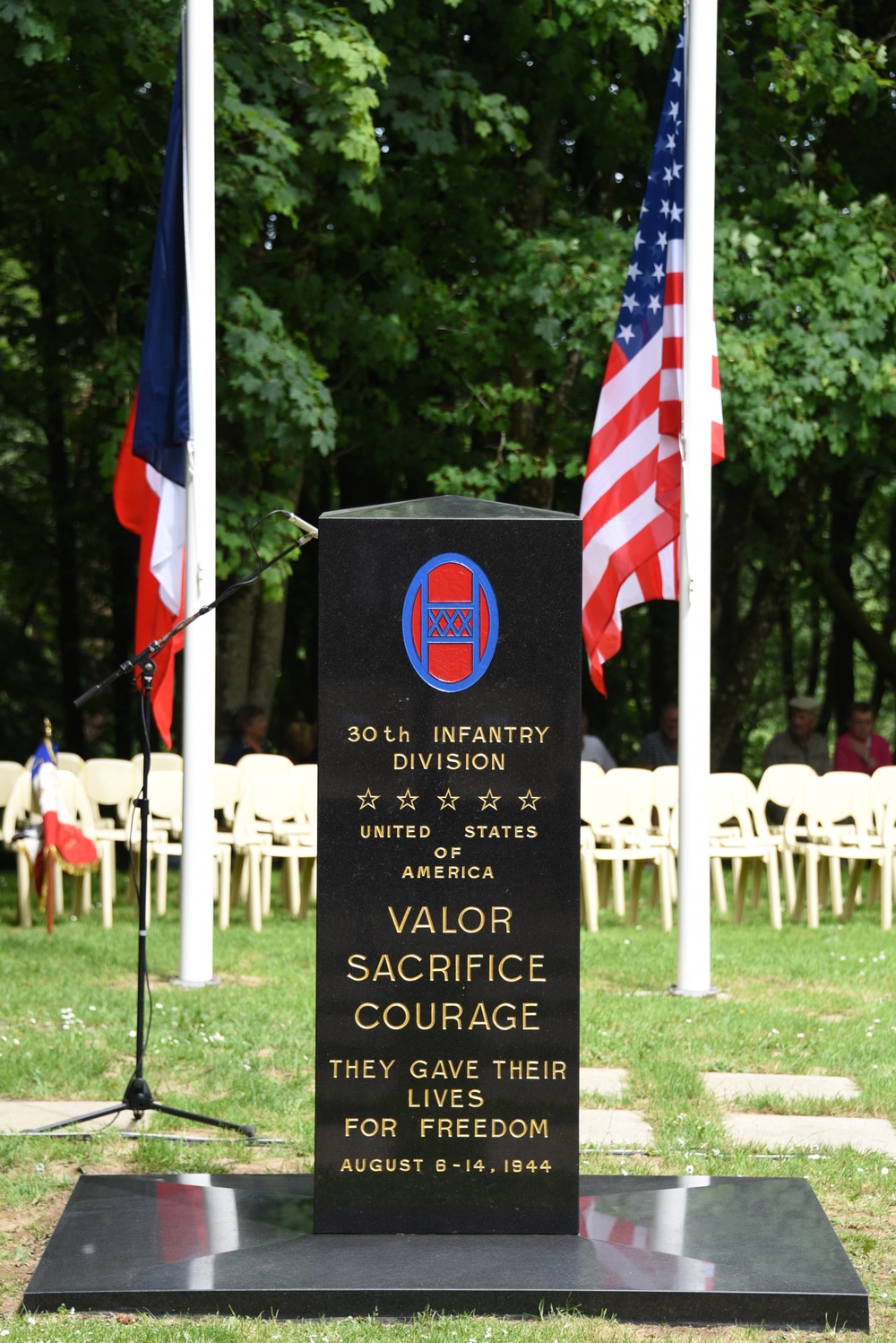 DDay75 Mortain/Hill 314 ceremony