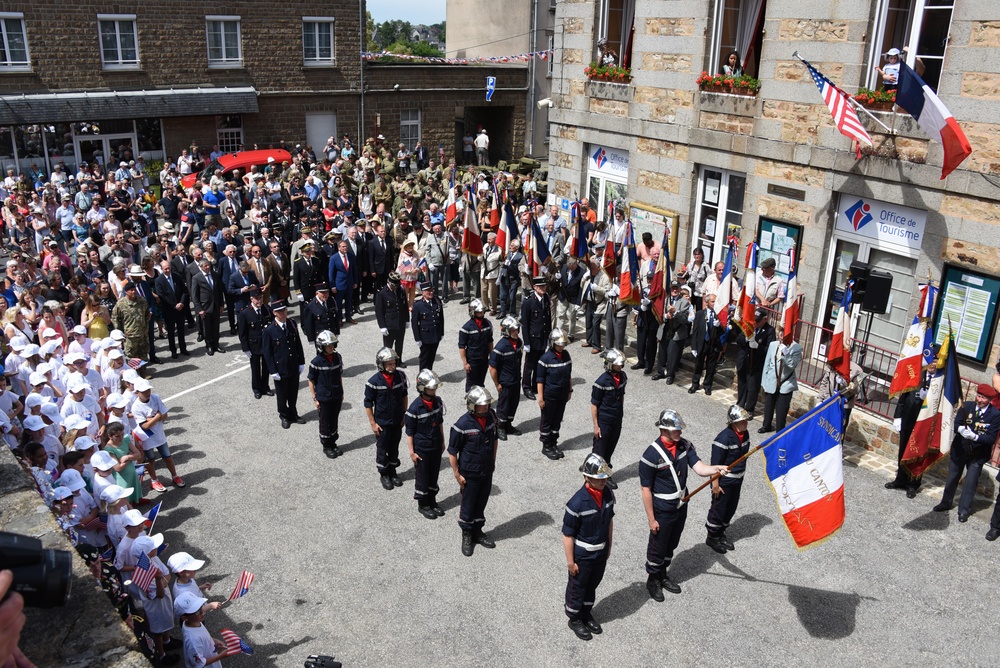 DDay75 Mortain/Hill 314 ceremony