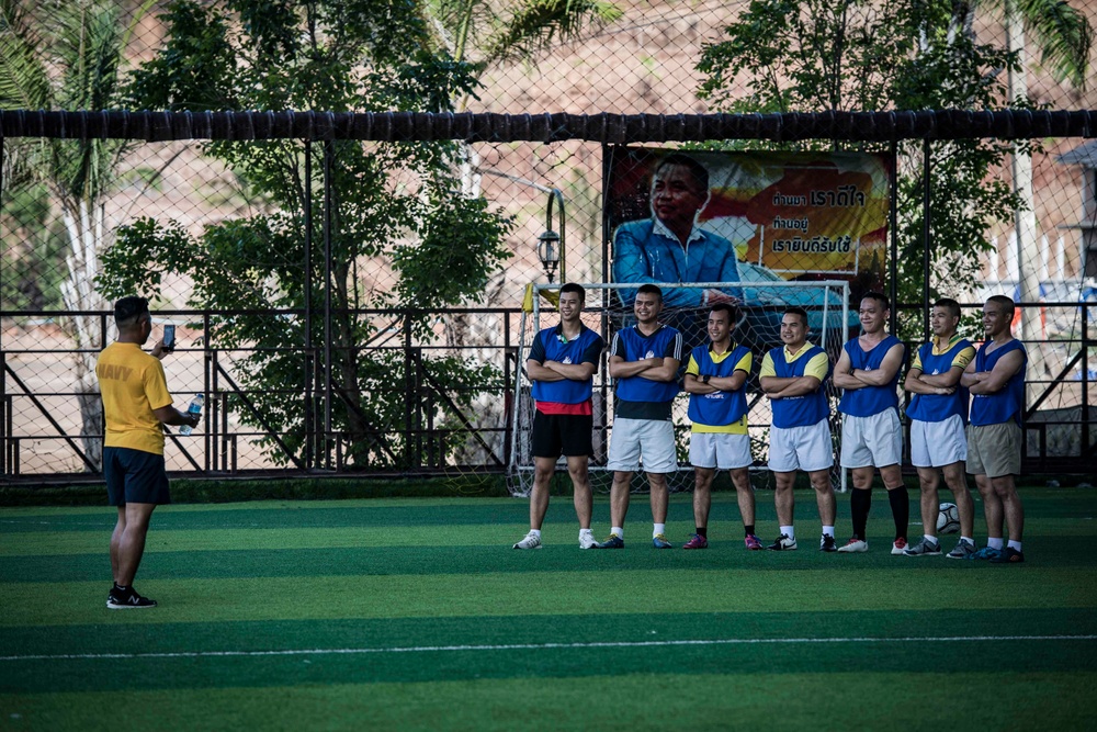 USS Patriot Sailors Participate in a Sports Day During CARAT Thailand 2019