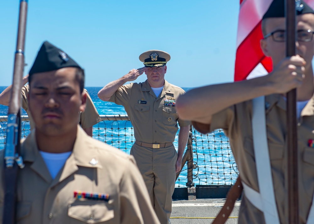 Fort McHenry commissioning ceremony