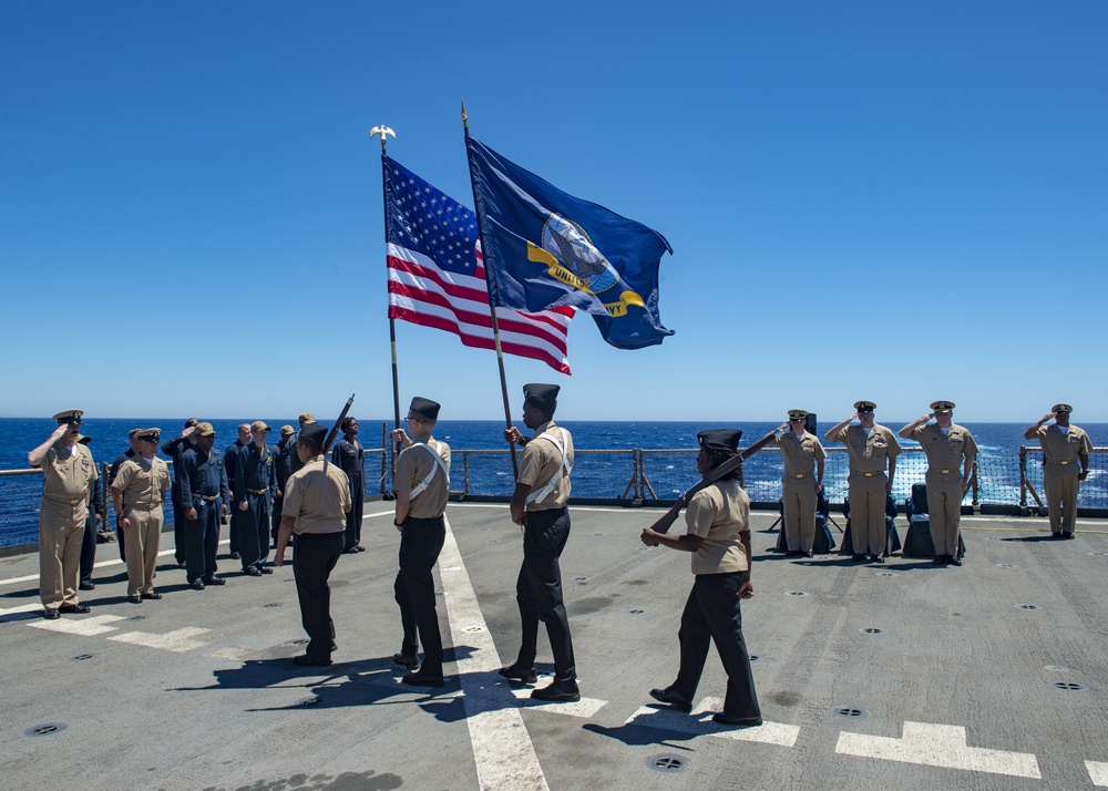 Fort McHenry commissioning ceremony