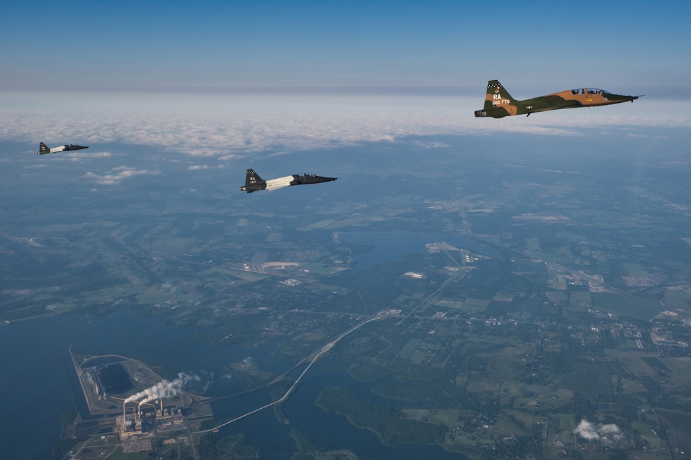 T-38C Talon conducts training over Texas