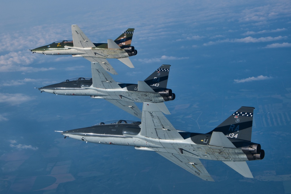 T-38C Talon conducts training over Texas
