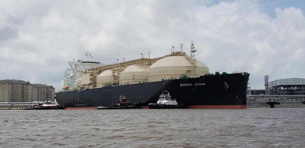 Coast Guard authorizes carriage of liquefied natural gas on Marvel Crane in Hackberry, Louisiana