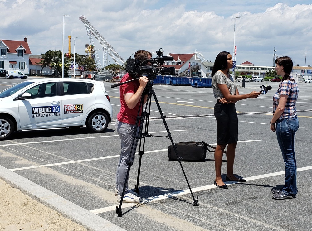 WBOC interviews Army Corps of Ocean City Inlet Project