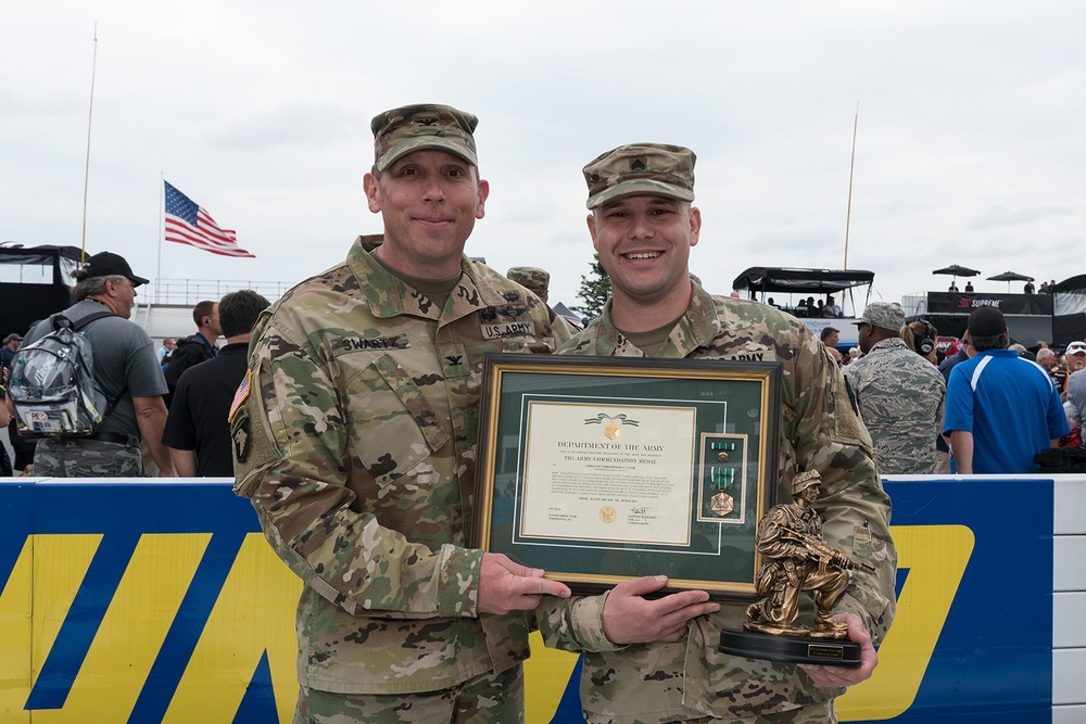 Local Soldier earns Warfighter of the Quarter award