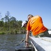 Single Marine Program Volunteer Cleanup at the Gottschalk Marina on Marine Corps Base Camp Lejeune