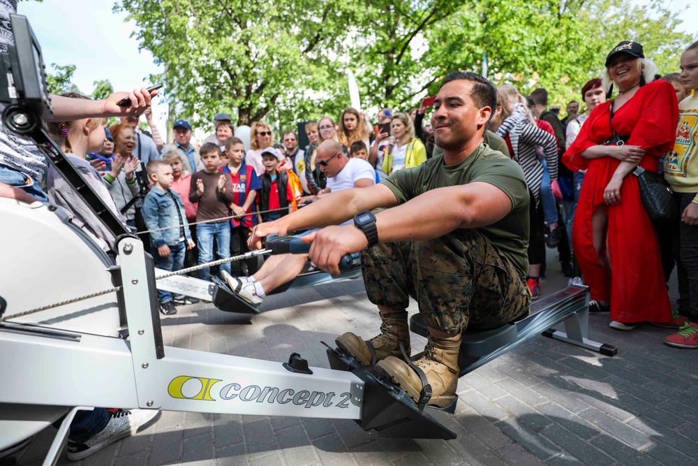 U.S. Marines Attend Soap Box Derby