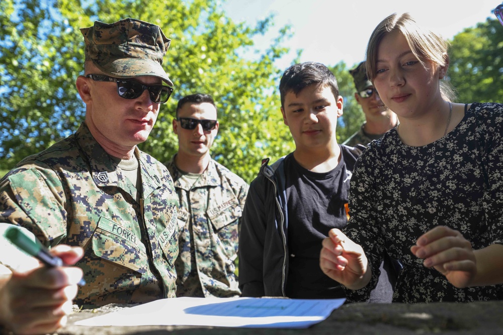 U.S. Marines Attend Soap Box Derby