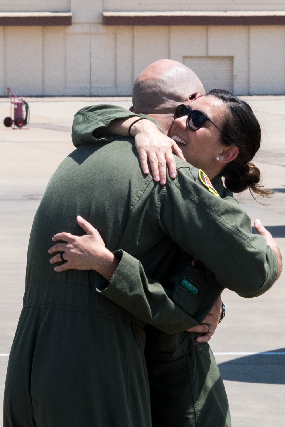 Love of flying: a rare reunion for pilot couple