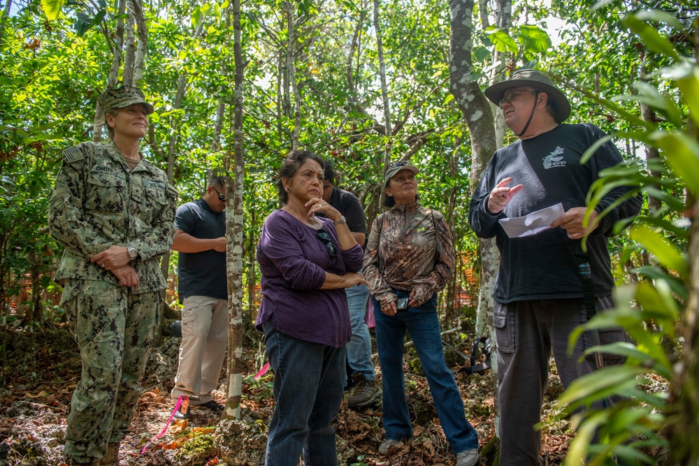 Guam’s Local, Military Leadership Visit Endangered Tree at Andersen Air Force Base