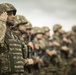 Romanian Land Force Soldiers partake in the opening ceremony of Saber Guardian 2019