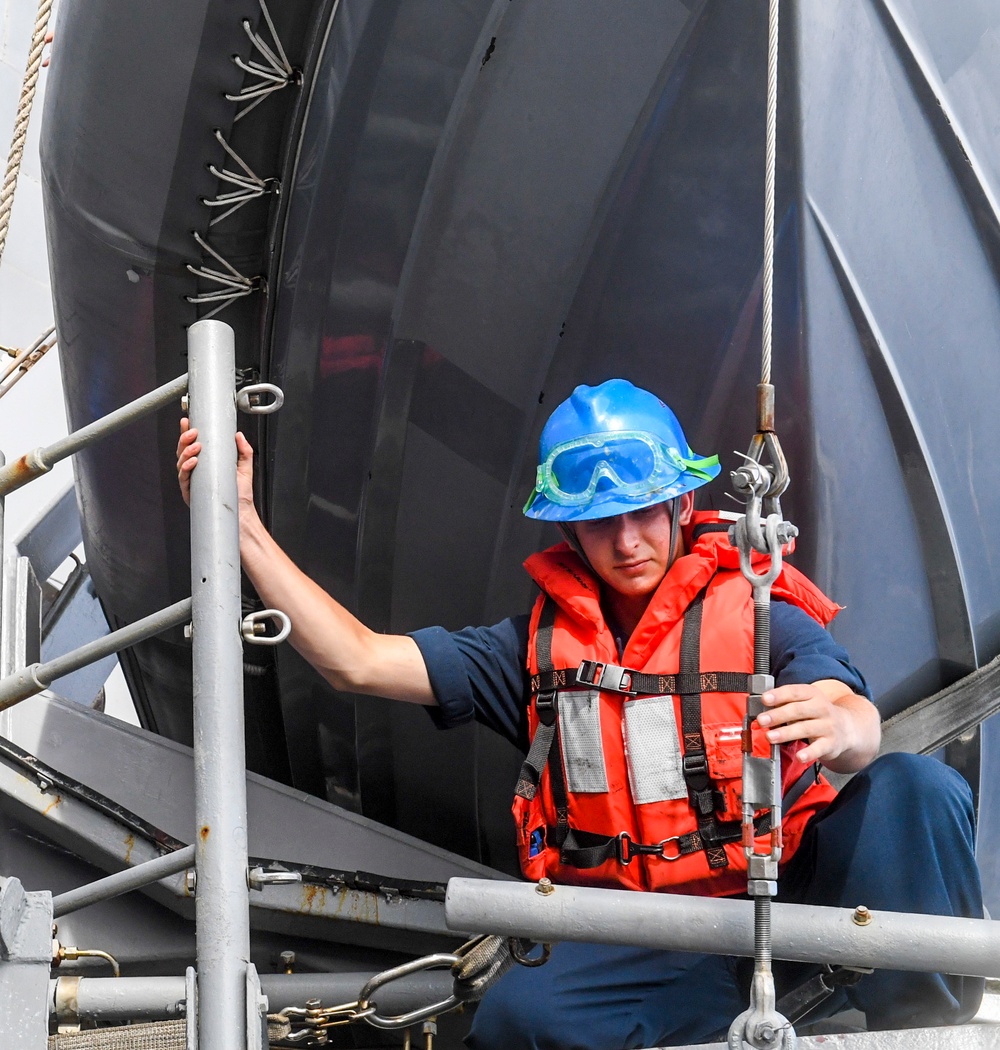 USS Antietam Small Boat Operations