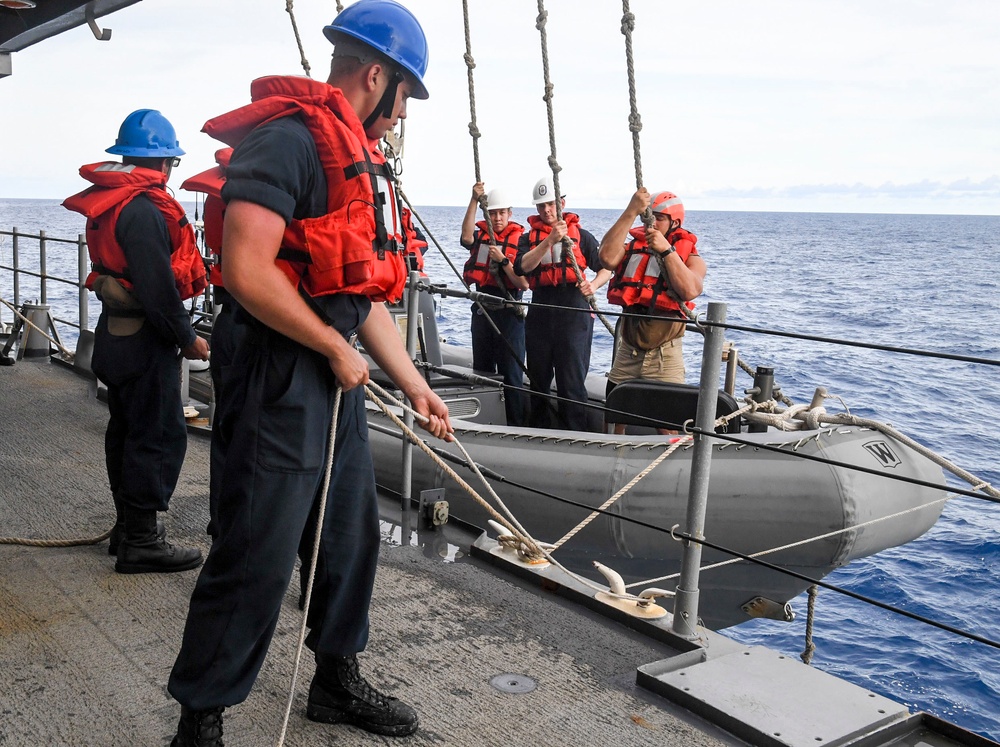 USS Antietam Small Boat Operations