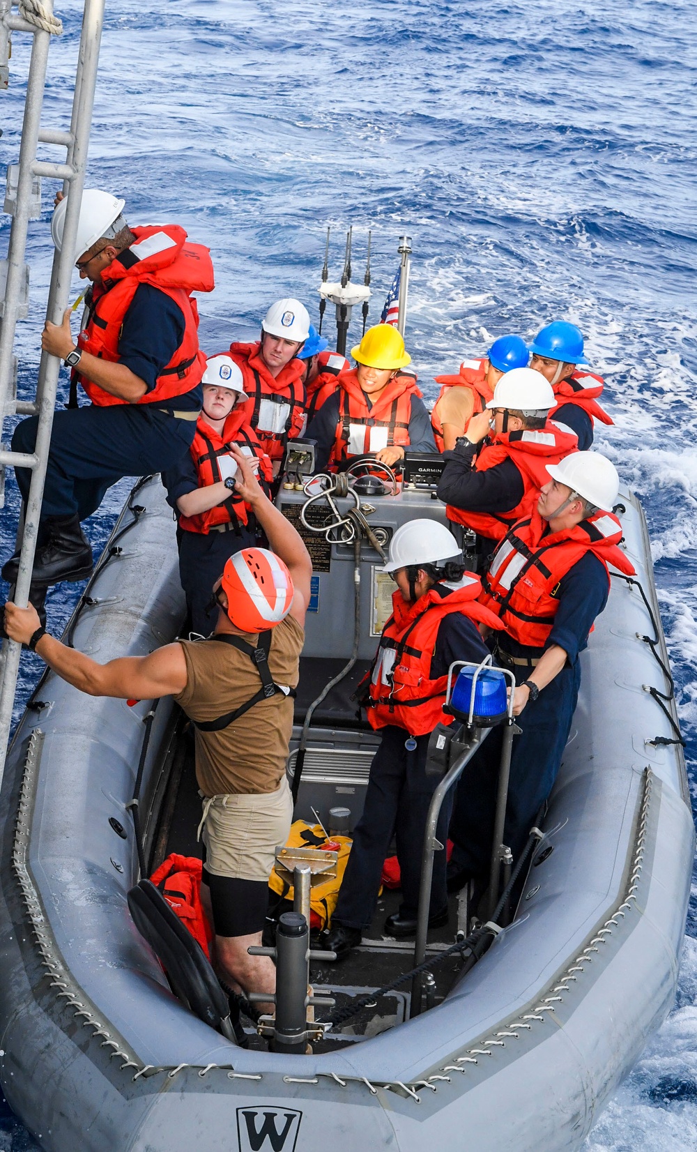 USS Antietam Small Boat Operations