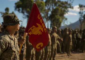 U.S. Marines participate in Southern Jackaroo closing ceremony