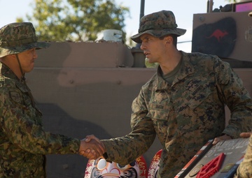 U.S. Marines participate in Southern Jackaroo closing ceremony