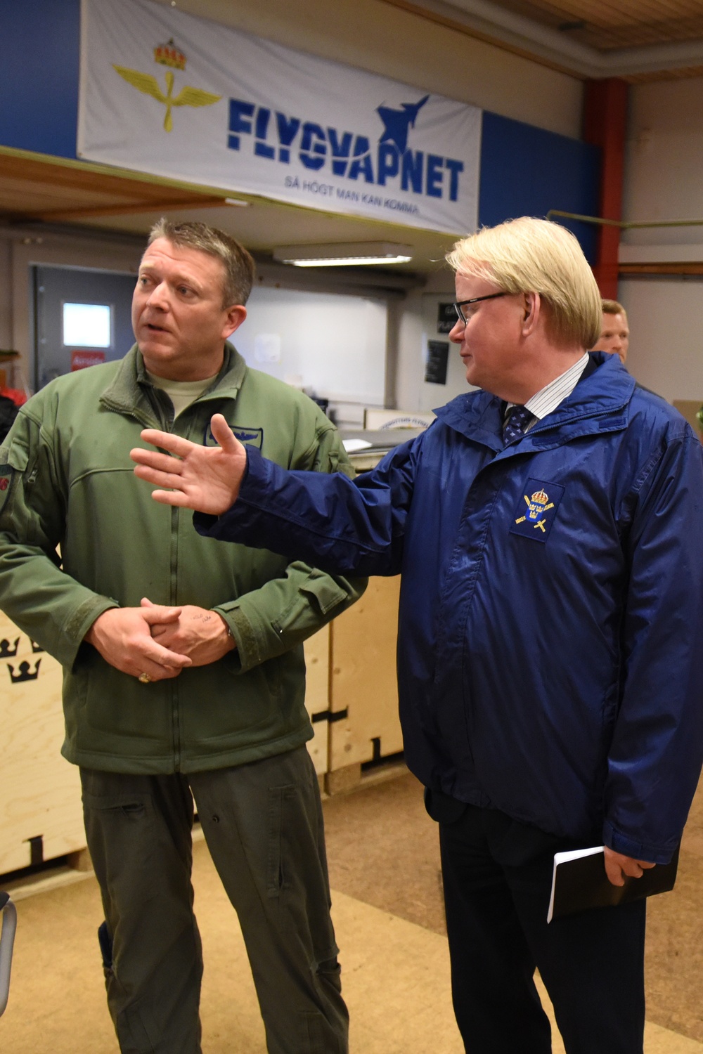 Sweden's Minister of Defense visits ACE 19