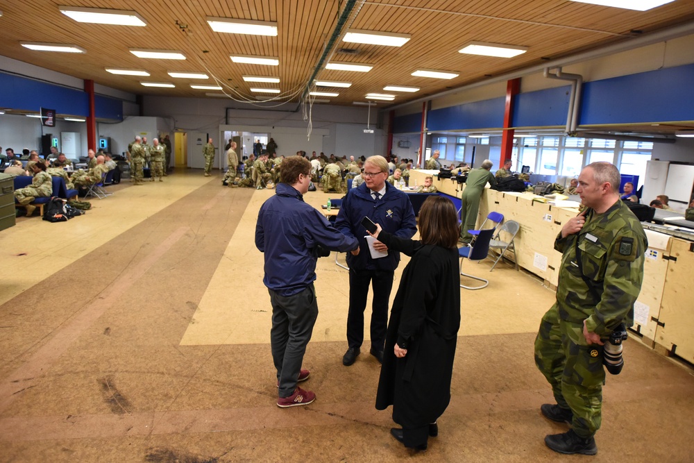 Sweden's Minister of Defense visits ACE 19