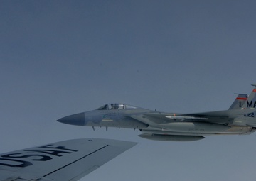 F-15/ KV-135 Formation at Arctic Challenge