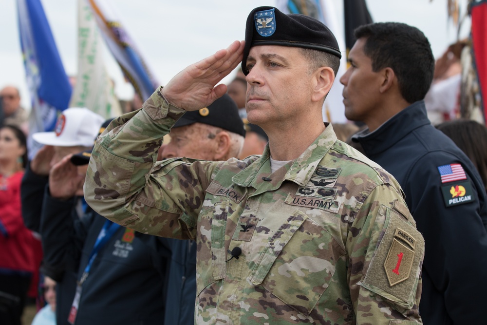 1ID Commemorates WWII Veterans at Omaha Beach Ceremony