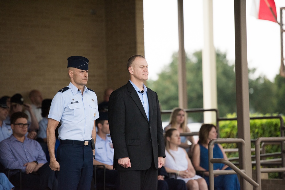 Chief Master Sgt. of the Air Force (retired) attends BMT graduation