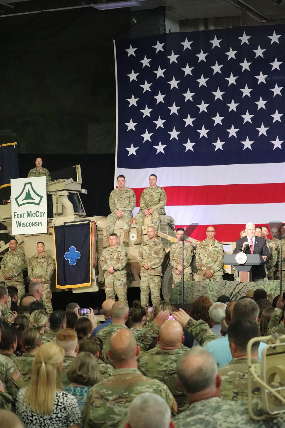 Vice President Mike Pence visits Fort McCoy