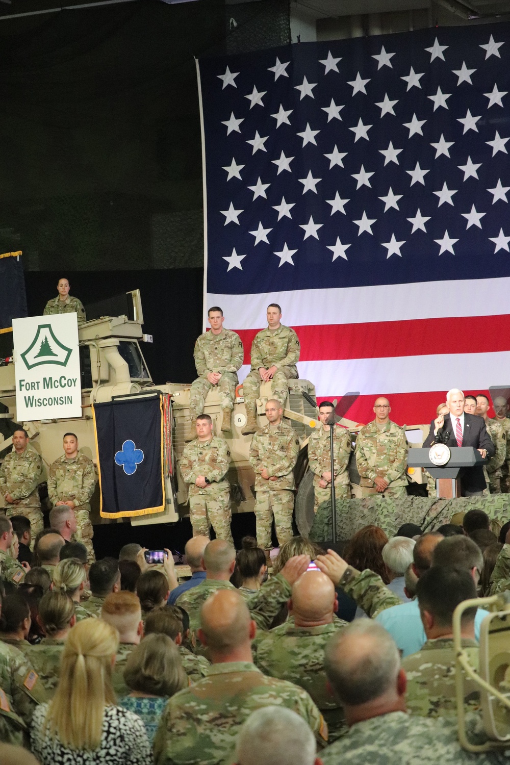 Vice President Mike Pence visits Fort McCoy