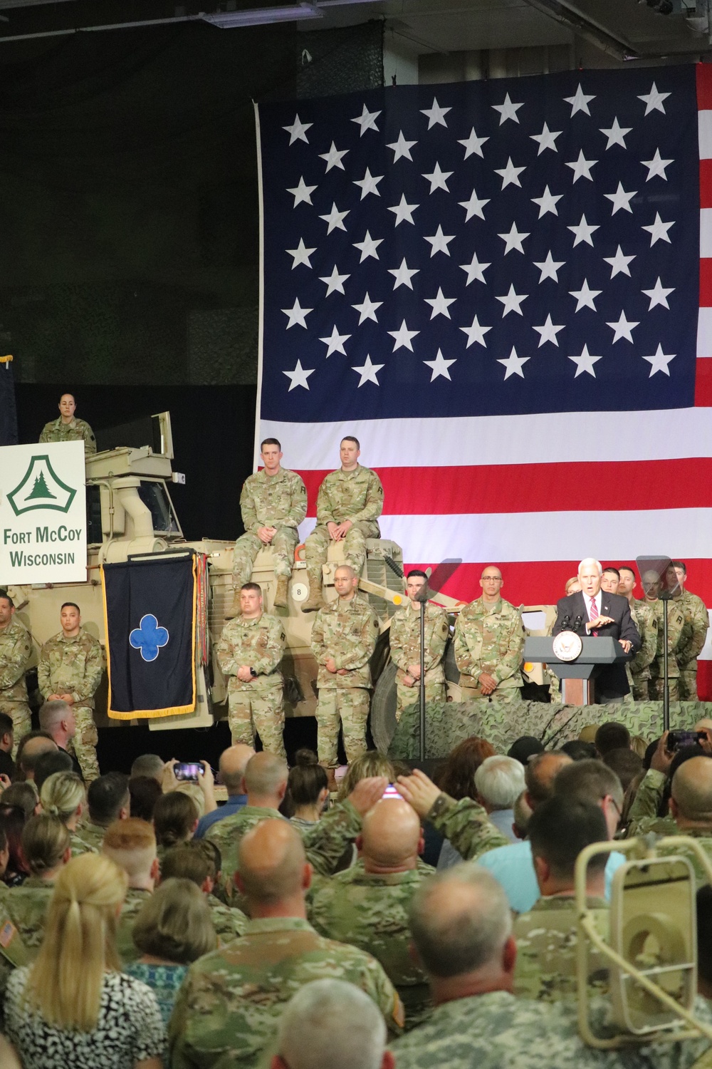 Vice President Mike Pence visits Fort McCoy