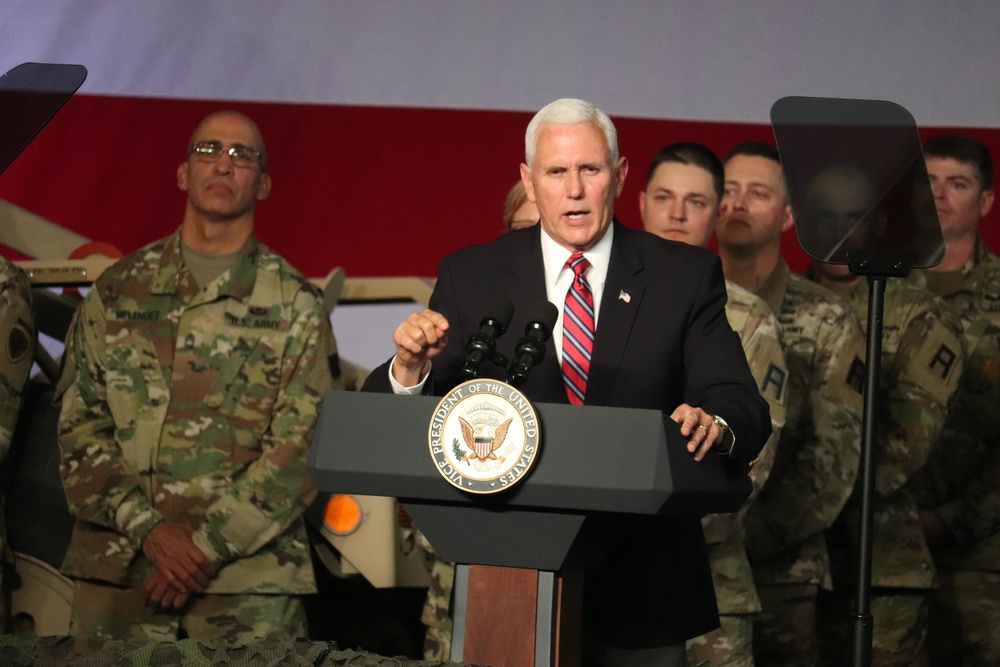 Vice President Mike Pence visits Fort McCoy