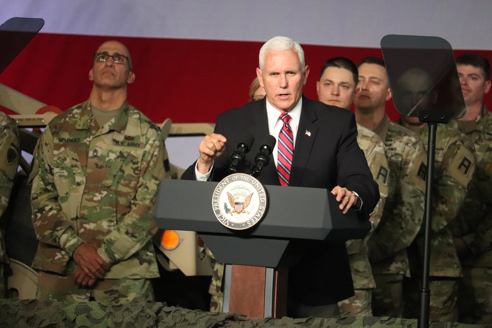 Vice President Mike Pence visits Fort McCoy