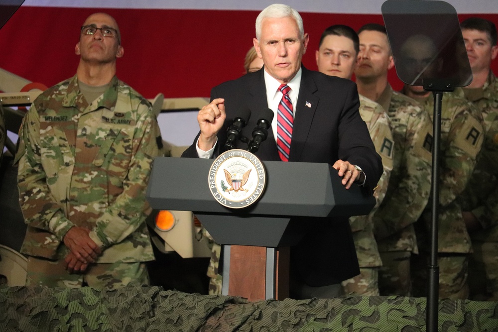 Vice President Mike Pence visits Fort McCoy