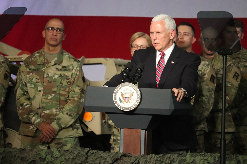 Vice President Mike Pence visits Fort McCoy