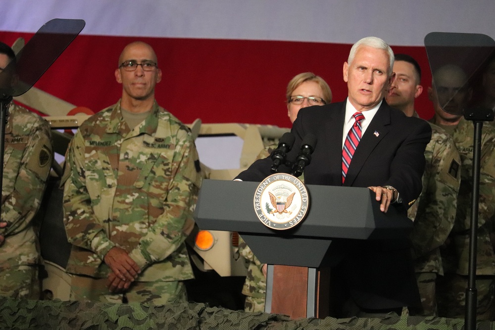 Vice President Mike Pence visits Fort McCoy