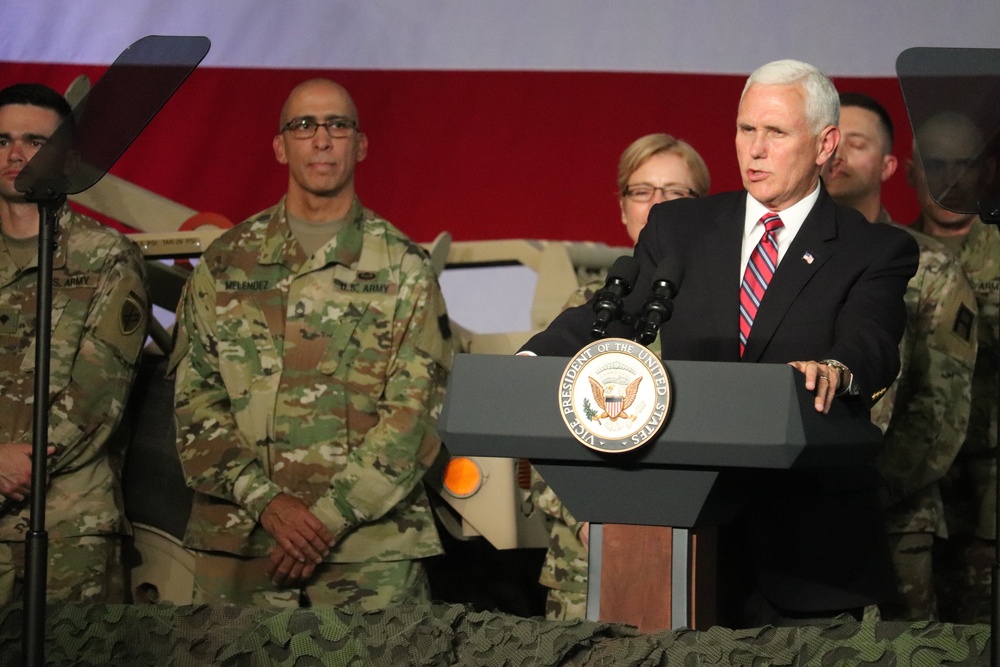 Vice President Mike Pence visits Fort McCoy