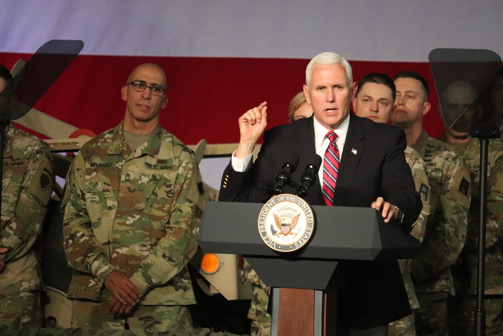 Vice President Mike Pence visits Fort McCoy