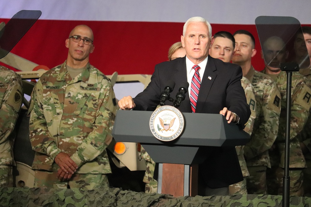 Vice President Mike Pence visits Fort McCoy