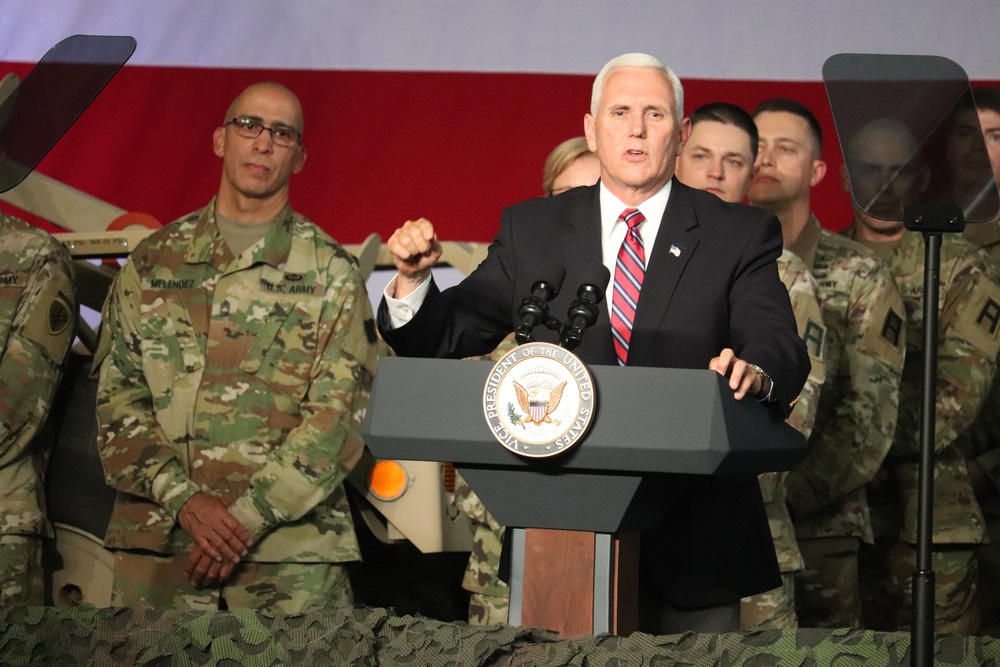 Vice President Mike Pence visits Fort McCoy