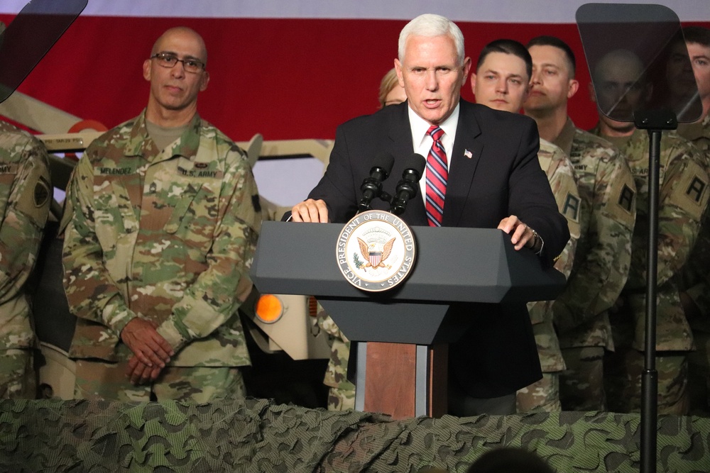 Vice President Mike Pence visits Fort McCoy