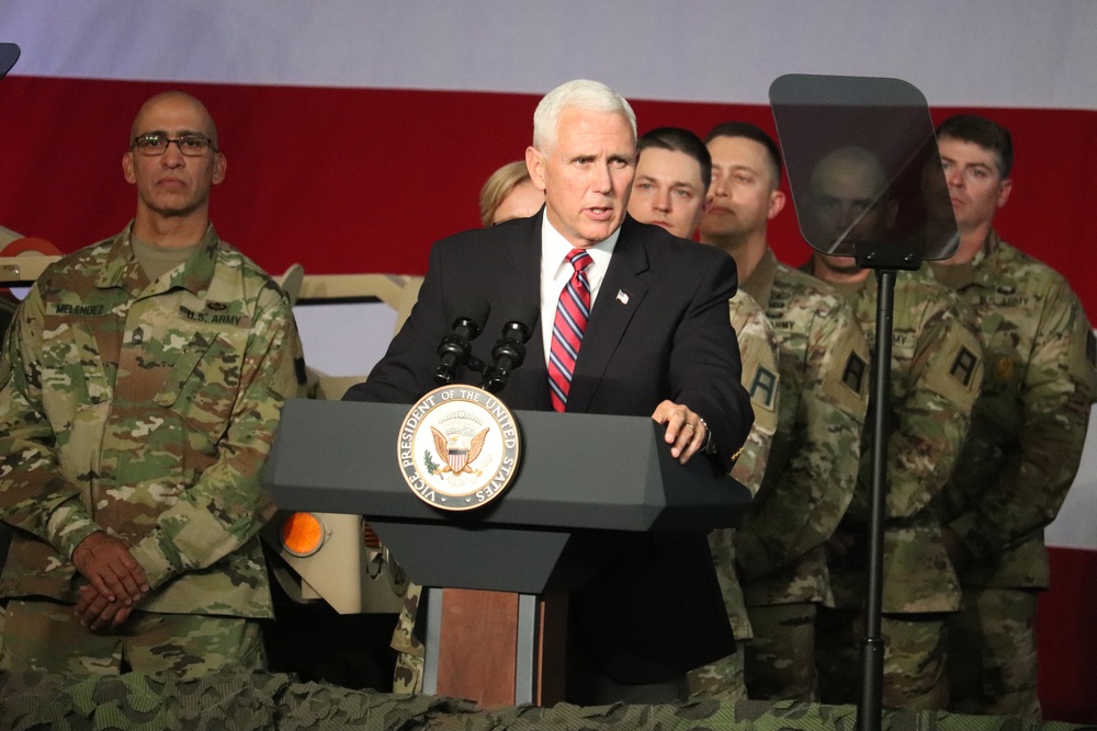 Vice President Mike Pence visits Fort McCoy