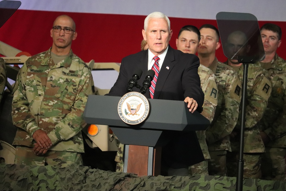 Vice President Mike Pence visits Fort McCoy