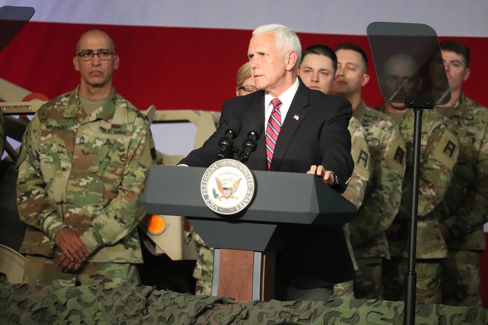 Vice President Mike Pence visits Fort McCoy