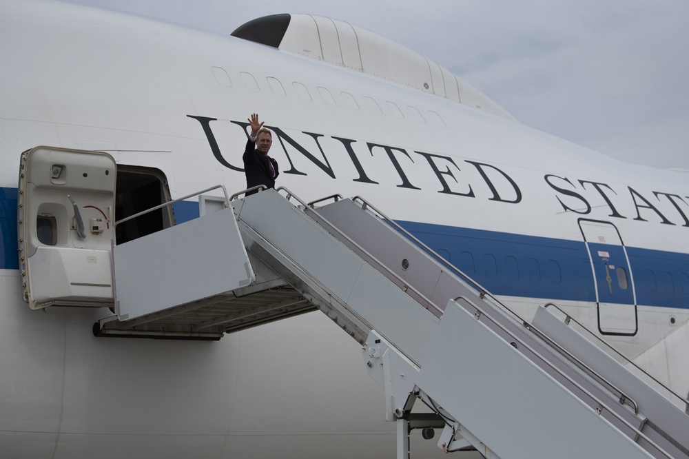 U.S. Acting Secretary of Defense Departs Japan