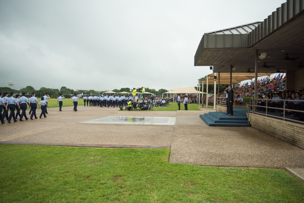 Chief Master Sgt. of the Air Force (retired) attends BMT graduation