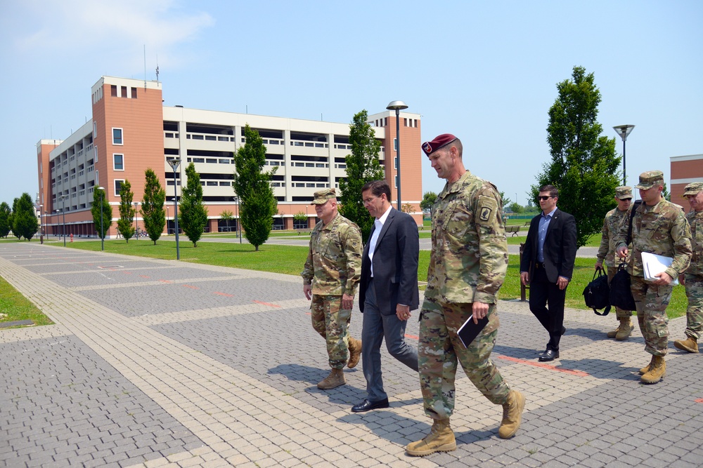 Dr. Mark T. Esper, Secretary of the Army, visits Vicenza
