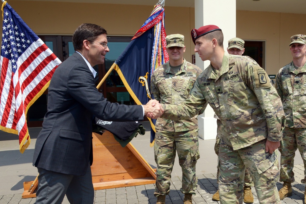 Dr. Mark T. Esper, Secretary of the Army, visits Vicenza