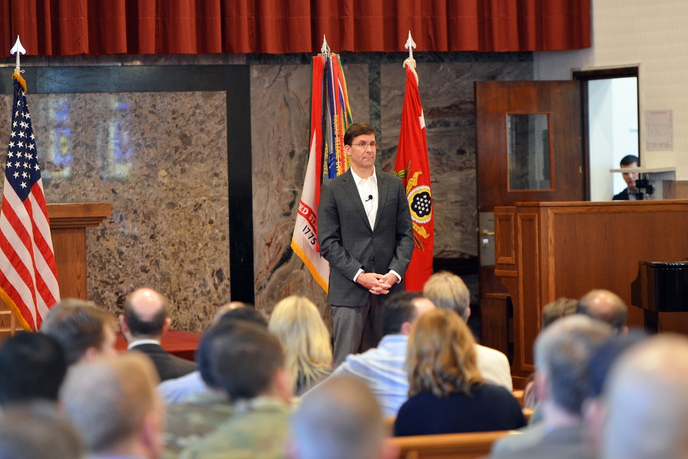 Dr. Mark T. Esper, Secretary of the Army, visits Vicenza